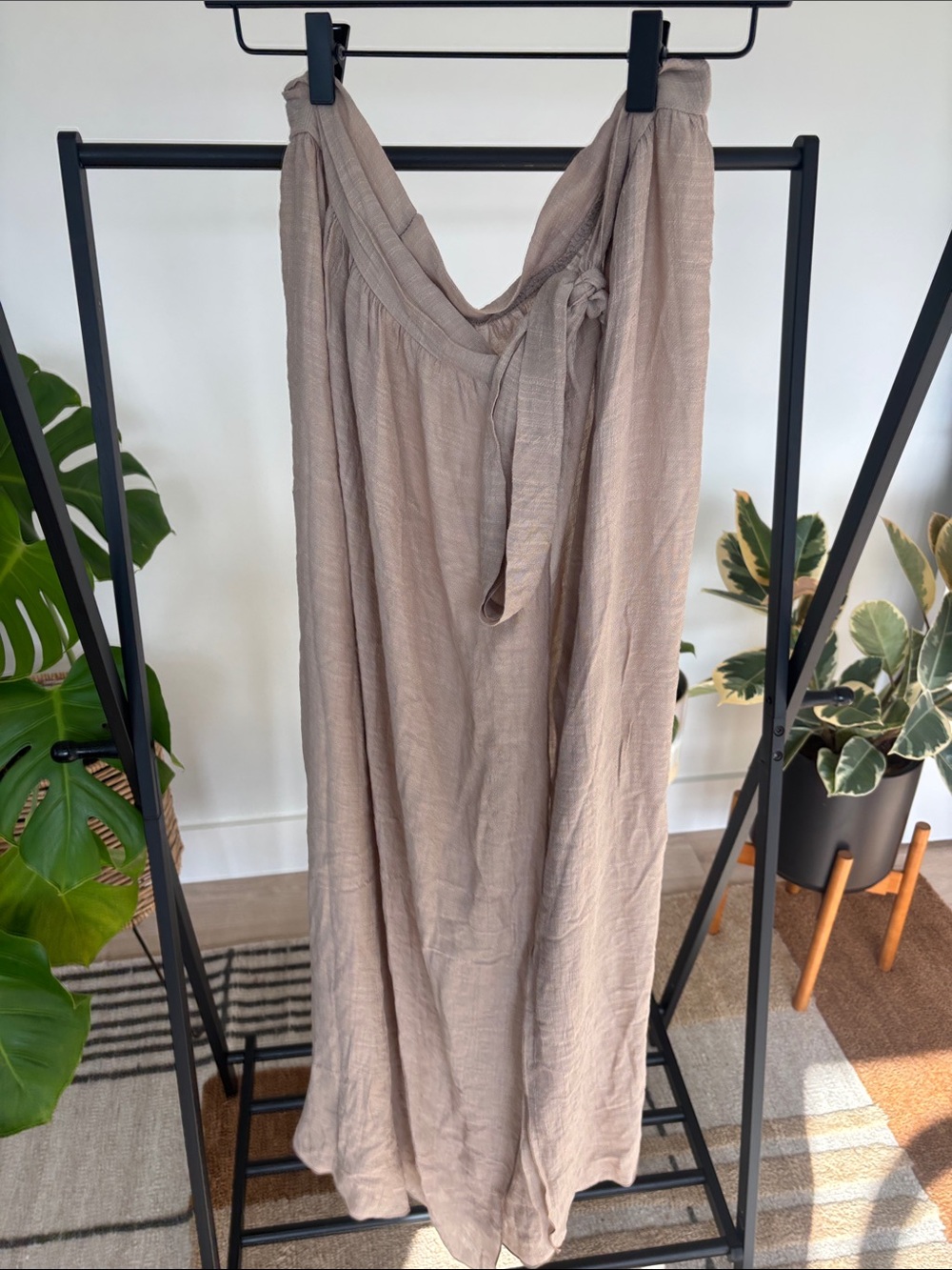 Neutral Taupe Wrap swimsuit  coverup